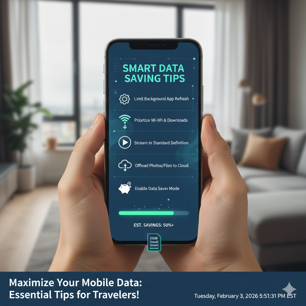 Smart Data‑Saving Tips for Travelers: How to Make Your eSIM Last Longer