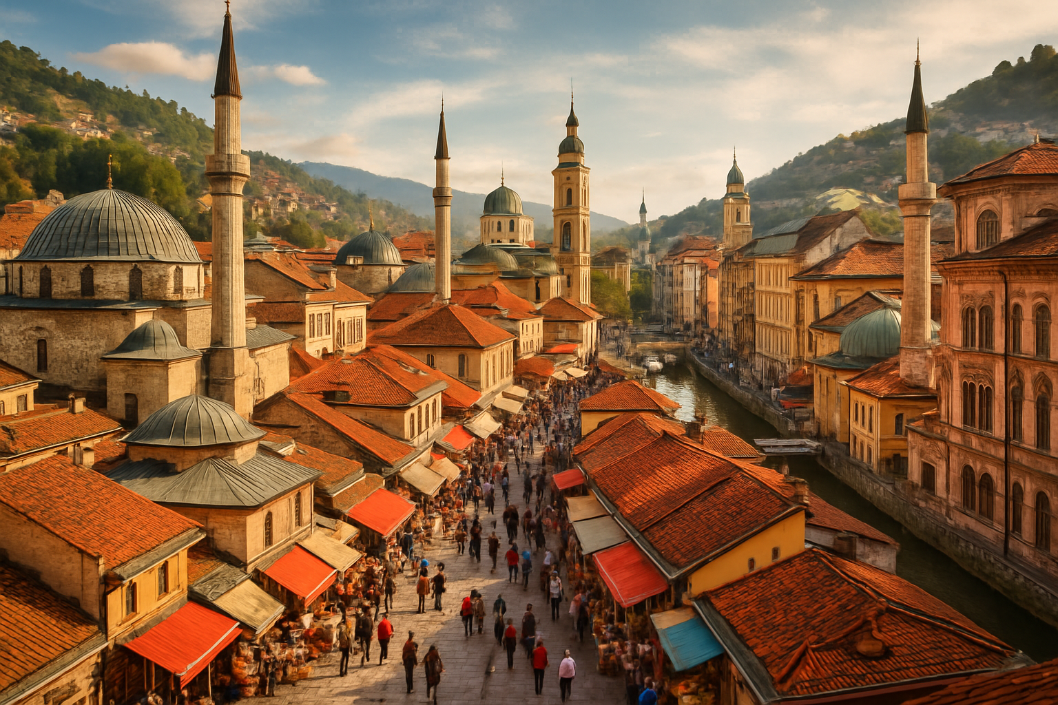 Change to city scape