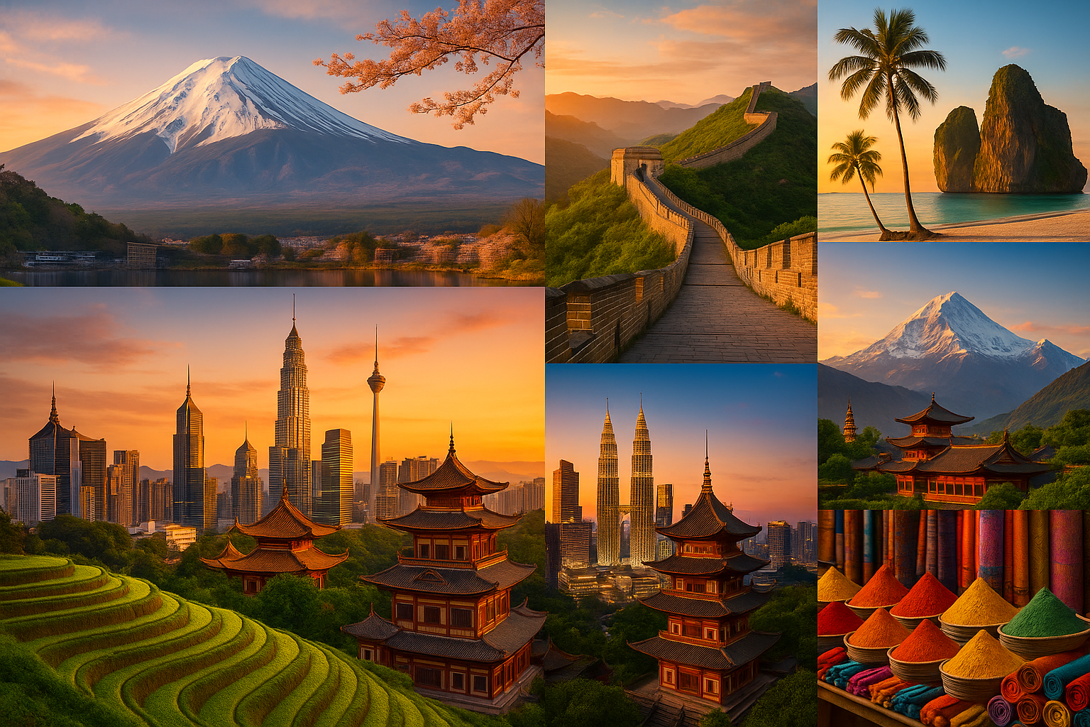 create photo of Asia region
